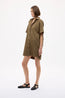 Chiara Short Sleeve Mini Dress Dark Olive