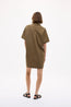 Chiara Short Sleeve Mini Dress Dark Olive