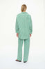 Mara Oversized Stripe Shirt Green Hills White Navy