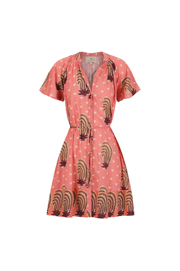 Sally Dress Tide Hibiscus