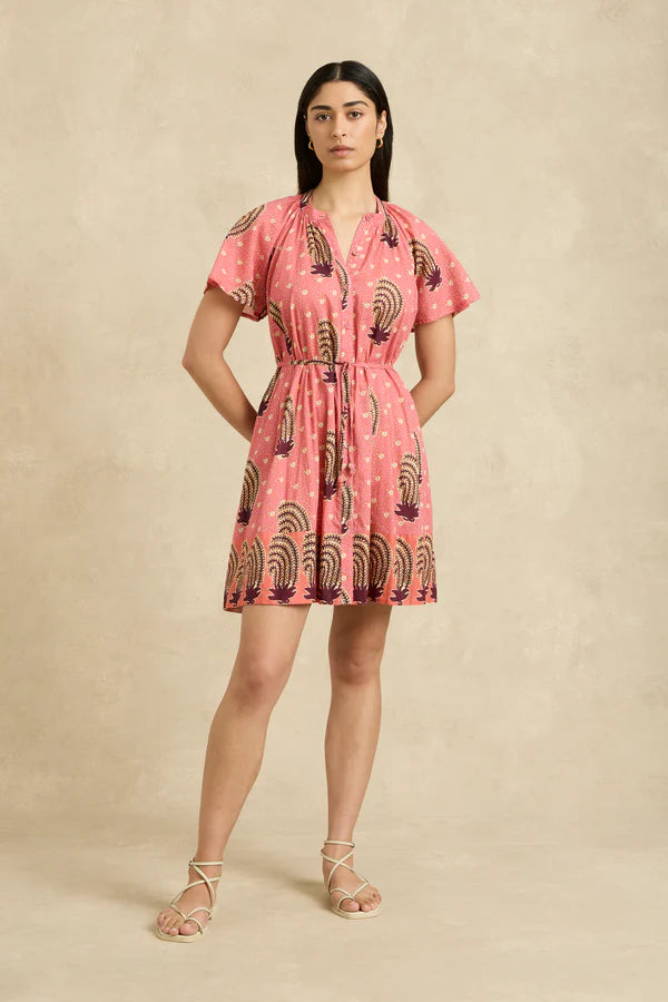 Sally Dress Tide Hibiscus