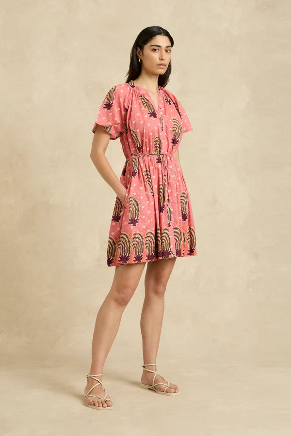 Sally Dress Tide Hibiscus