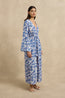 Sanya Robe Brocade Azul