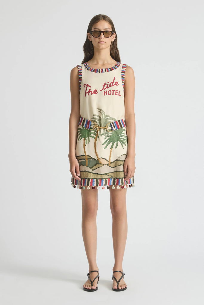 Tide Bound Belted Mini Dress