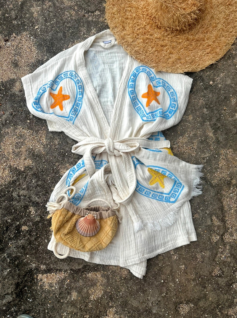 Short Set Light Blue Heart