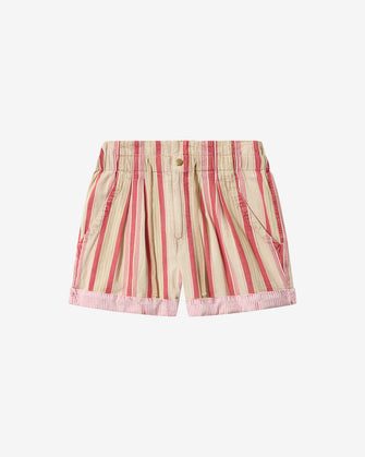 Nirma Shorts Beige Red Stripe