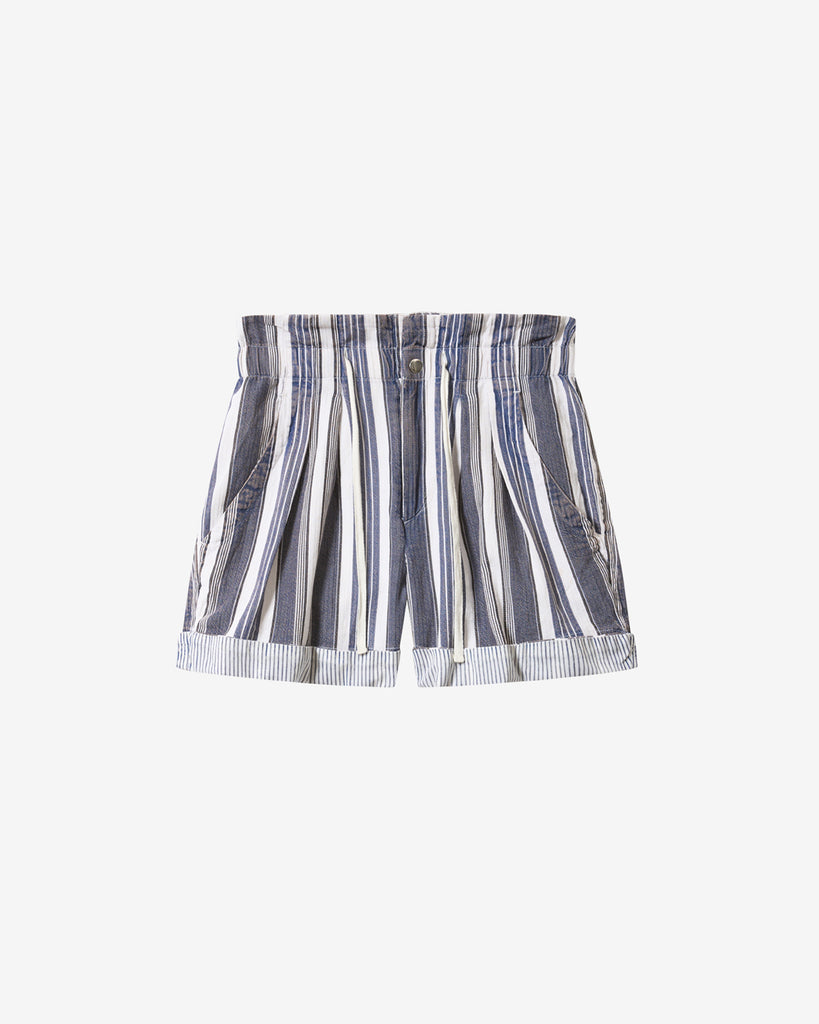Nirma Shorts Ecru Blue Stripe