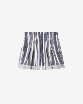 Nirma Shorts Ecru Blue Stripe