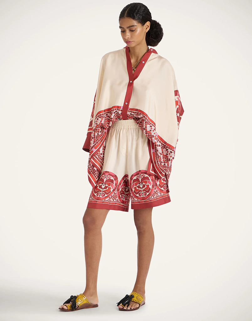 Palazzo Shorts Cobra Placée