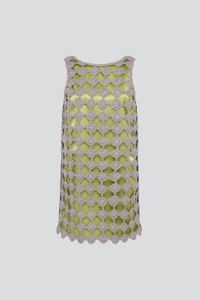 Sina Crochet Dress Moss