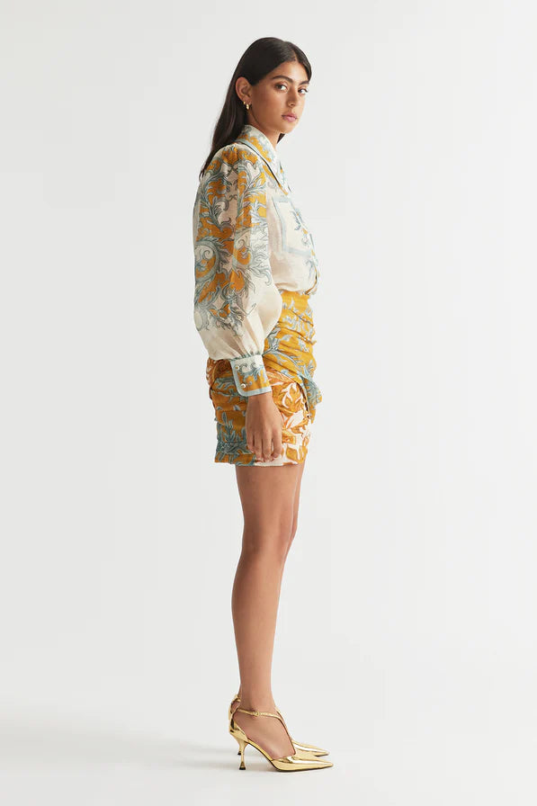 Paloma Tuck Mini Skirt