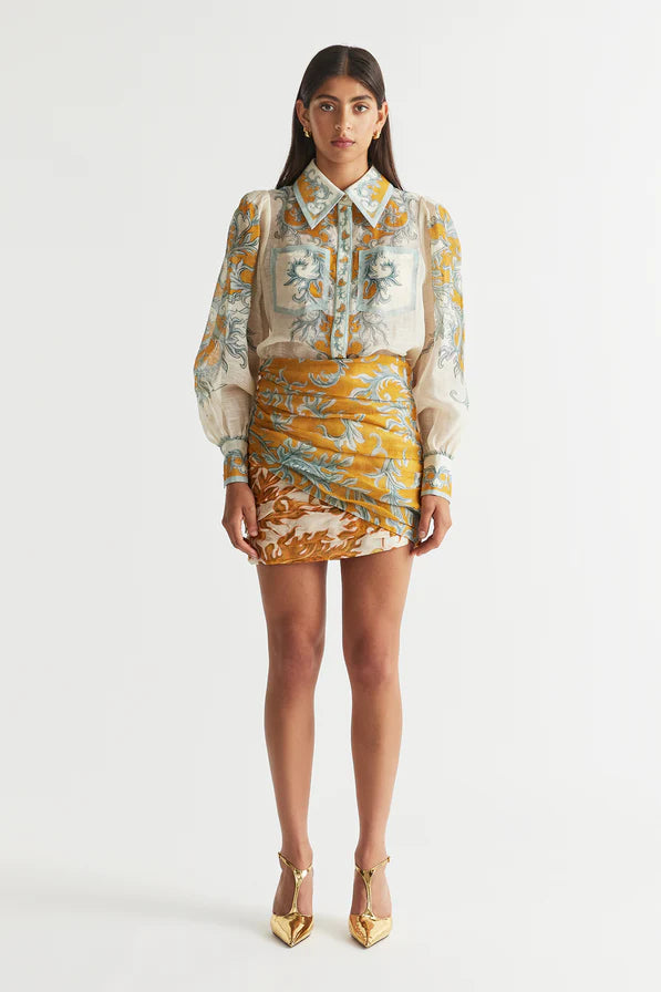 Paloma Tuck Mini Skirt