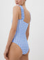 Sky Gingham Ruffle One Piece