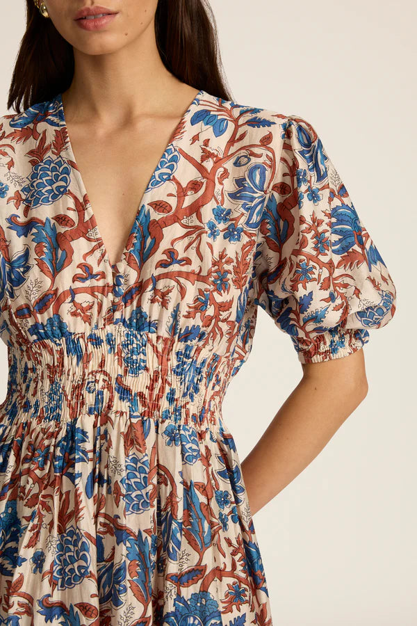 Sophia Midi Dress Fernando Azure