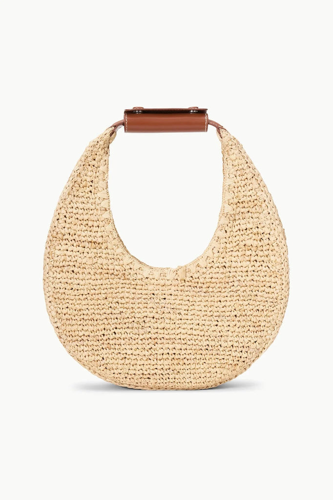 Moon Raffia Tote Bag
