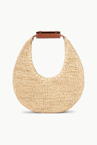 Moon Raffia Tote Bag