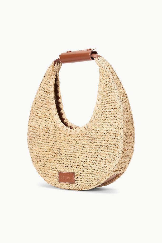 Moon Raffia Tote Bag