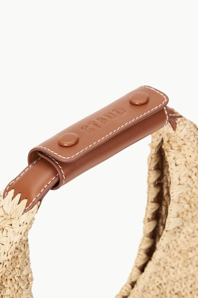 Moon Raffia Tote Bag