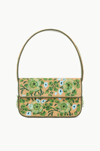 Tommy Beaded Bag Moss Floral Tapestry