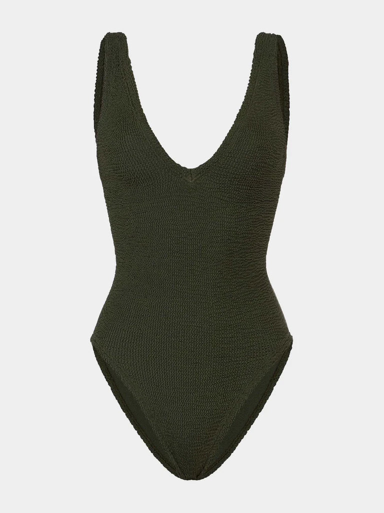 Sadie Swim Metallic Khaki