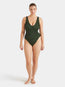 Sadie Swim Metallic Khaki