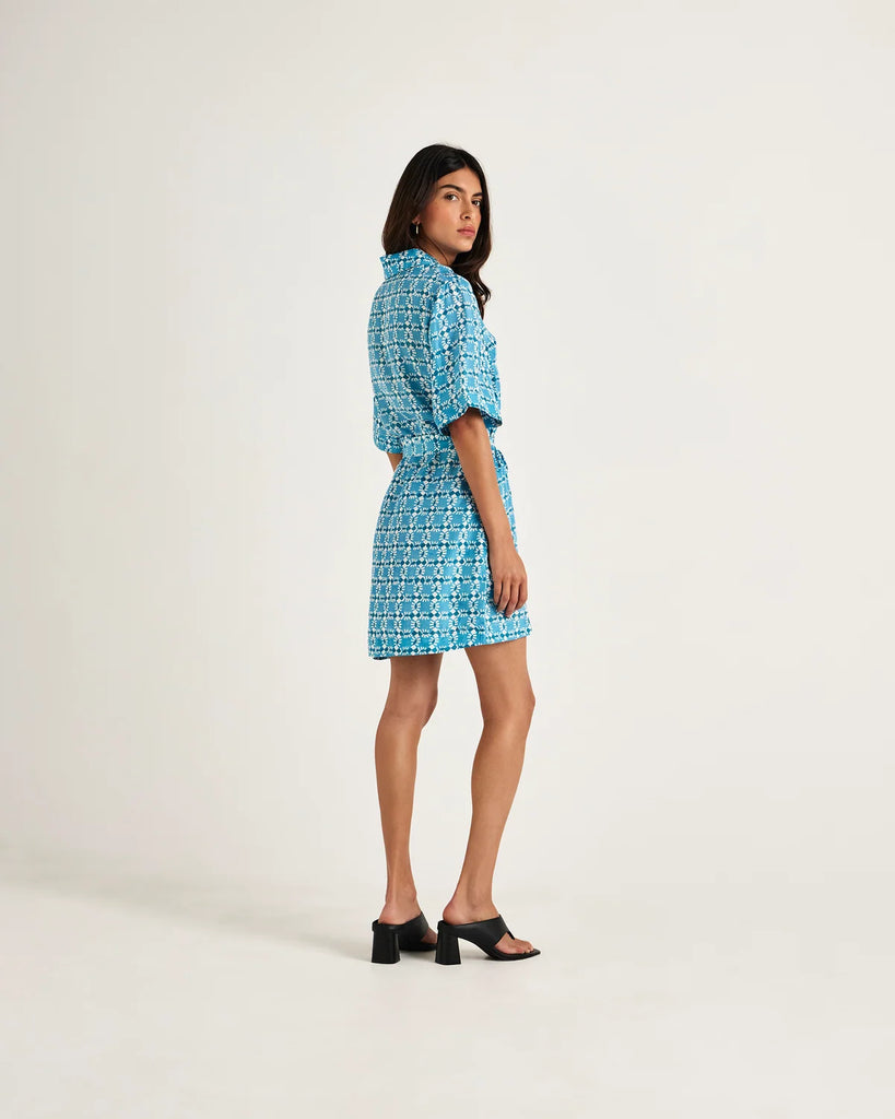 Salerno Mini Dress Blue Nazar