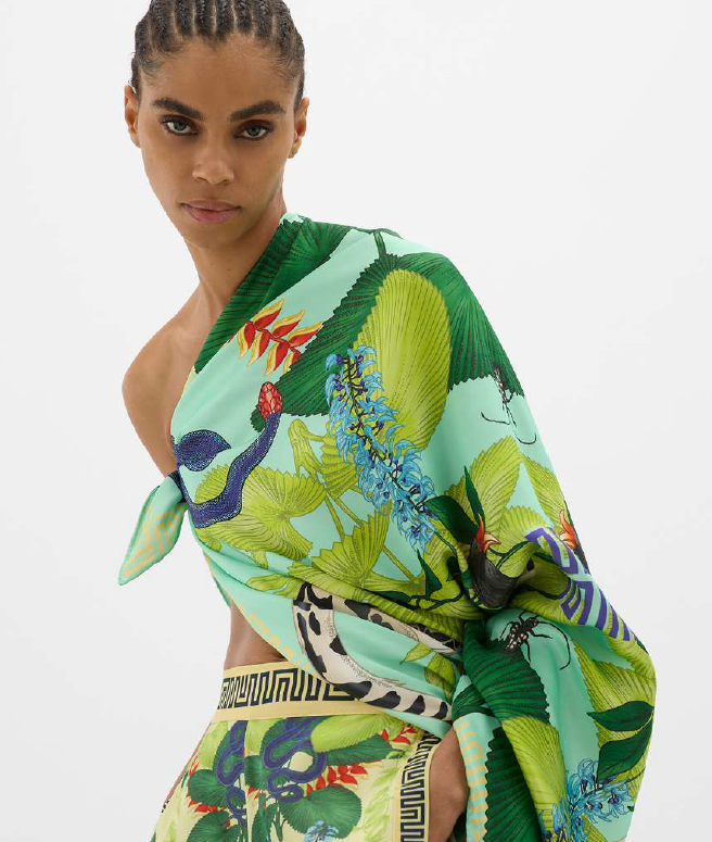 Yin Snake Mirror Scarf