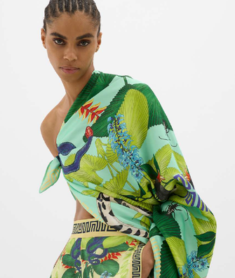 Yin Snake Mirror Scarf