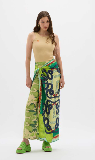 Yin Ribbed Singlet Cream