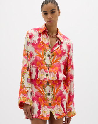 Yin Illustrated Shirt Dress