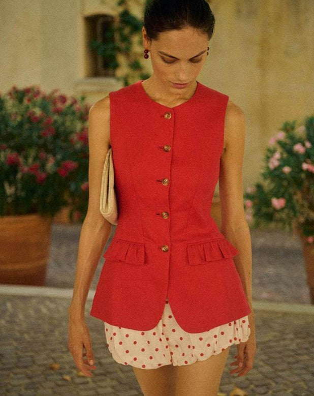 Matilda Gilet Red