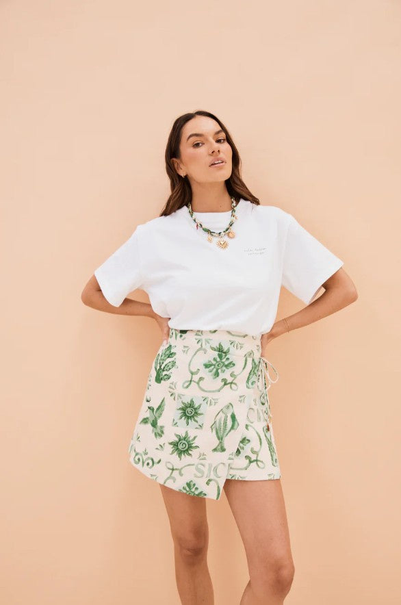 Isola Sicily Print Skirt