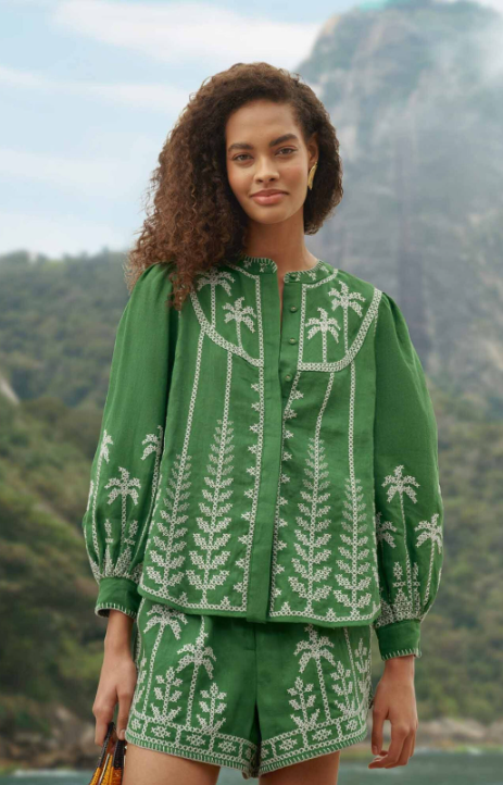 Cross Stitch Embroidered Blouse