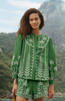 Cross Stitch Embroidered Blouse