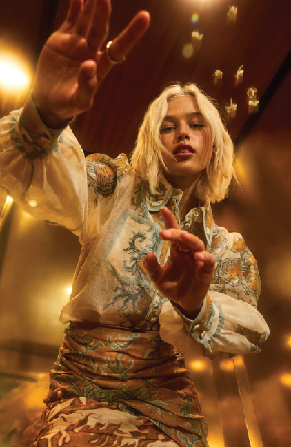 Paloma Tuck Mini Skirt