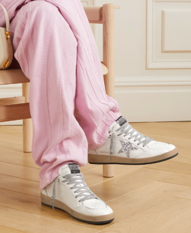 Ballstar Sneaker White Silver Glitter