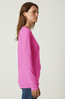 Velvet Originals Blaire V Neck Long Sleeve Tee Orchid Pink
