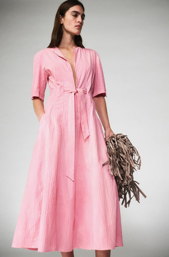 Zipper Dress with Pockets Bubblegum