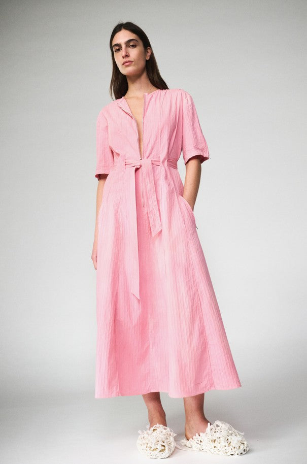 Zipper Dress with Pockets Bubblegum