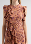Ameline Silk Dress Rosette