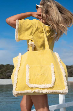 Le Club Terry Tote Yellow