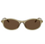 0PRD17S Sunglasses Transparent Loden Dark Brown