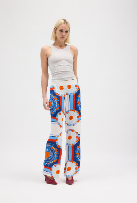 Silver Metallic Ribbed Cami