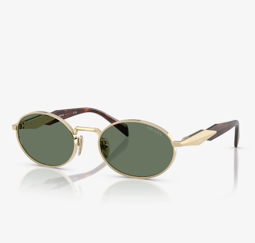 65ZS Sunglasses Pale Gold Dark Green