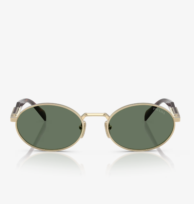 65ZS Sunglasses Pale Gold Dark Green