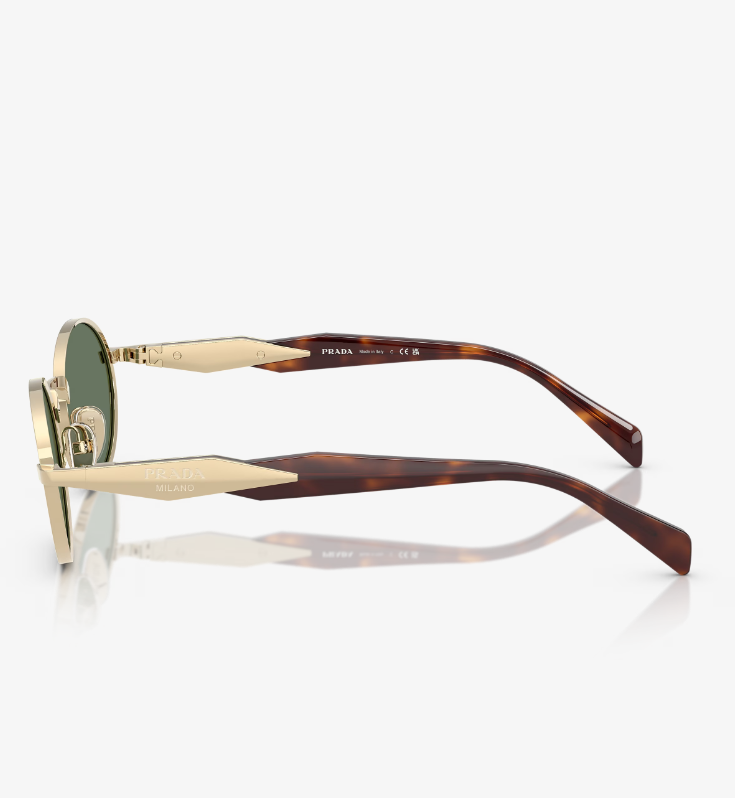 65ZS Sunglasses Pale Gold Dark Green