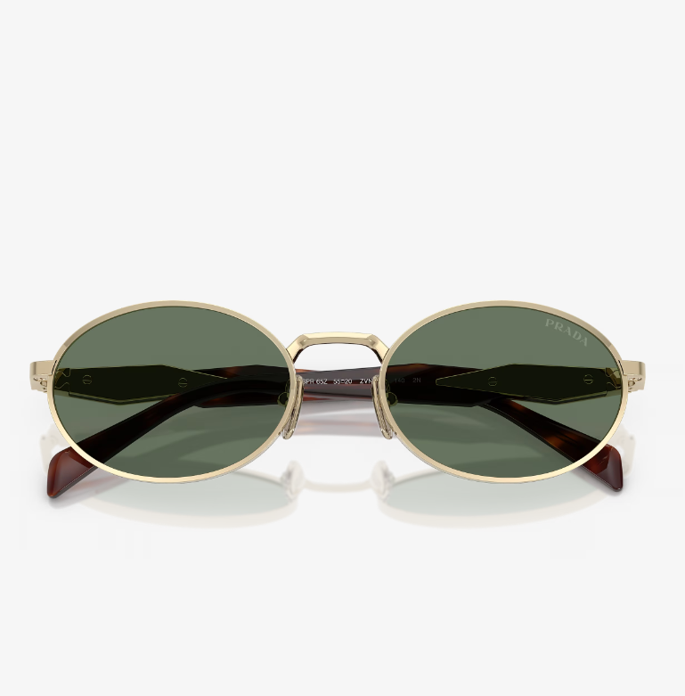 65ZS Sunglasses Pale Gold Dark Green