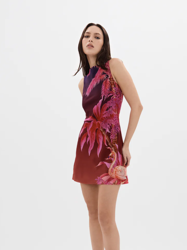 Midnight Electra Bias Mini Dress