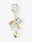 Ganni Bou Keyring Silver and Gold