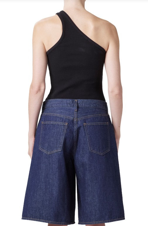 Verica One Shoulder Tank Black